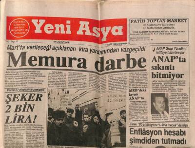 Yeni Asya Gazetesi 7 Mart 1990 - Demirel Gençlere Konuştu GZ62966 - 1