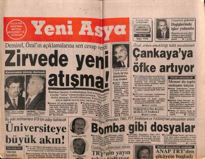 Yeni Asya Gazetesi 8 Ocak 1992 - Doğum Günü Hediyesi GZ55576 - 1
