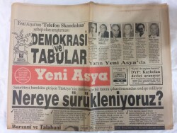 Yeni Asya Gazetesi 9 Ağustos 1991 - Şahın Başbakanı Bahtiyara Suikast GZ72947 - 1