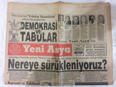 Yeni Asya Gazetesi 9 Ağustos 1991 - Şahın Başbakanı Bahtiyara Suikast GZ72947 - 1