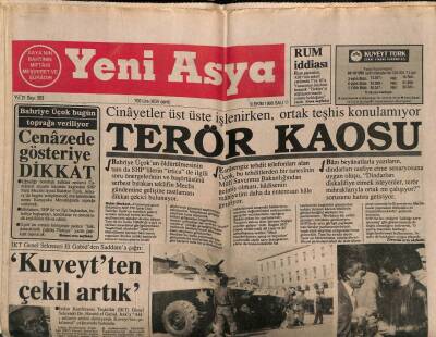 Yeni Asya Gazetesi 9 Ekim 1990 - Akbulutun Gazi Üniversitesindeki Konuşması Sönük Geçti GZ85303 - 1