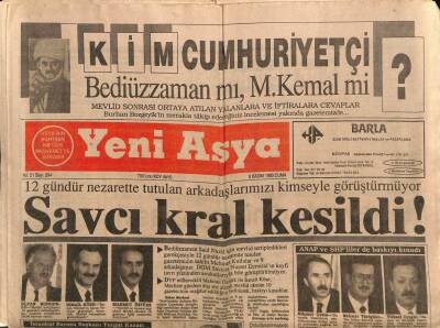 Yeni Asya Gazetesi 9 Kasım 1990 - Özal Türkiyeyi Savaşa Sokuyor ! GZ87502 - 1