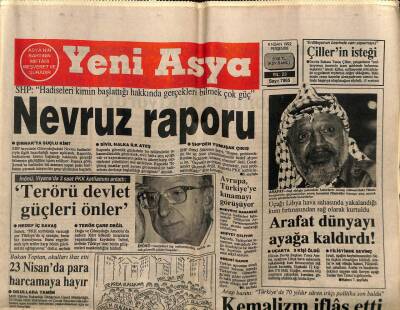 Yeni Asya Gazetesi 9 Nisan 1992 - Arafat Dünyayı Ayağa Kaldırdı GZ104337 - 1