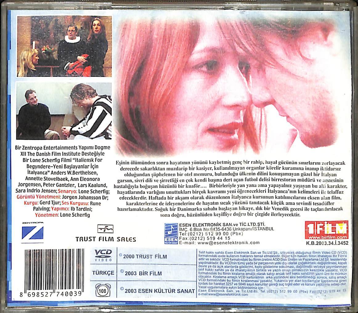 Yeni Başlayanlar İçin İtalyanca – Italiensk for begyndere (2000) Orijinal VCD Film VCD28620 - 2