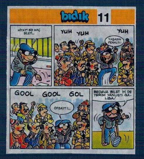 Yeni Bıdık Hafiye 1993 Karikatür Seriisi No 11 Sakız Kağıdı Çıkartma # SKZ2249 - 3
