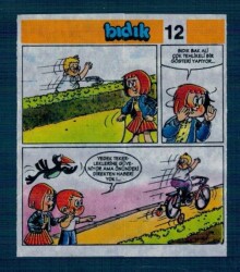 Yeni Bıdık Hafiye 1993 Karikatür Seriisi No 12 Sakız Kağıdı Çıkartma # SKZ2250 - Gökçekoleksiyon