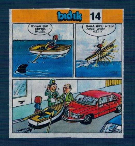 Yeni Bıdık Hafiye 1993 Karikatür Seriisi No 14 Sakız Kağıdı Çıkartma # SKZ2252 - 1
