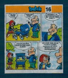 Yeni Bıdık Hafiye 1993 Karikatür Seriisi No 16 Sakız Kağıdı Çıkartma # SKZ2254 - 3