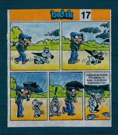 Yeni Bıdık Hafiye 1993 Karikatür Seriisi No 17 Sakız Kağıdı Çıkartma # SKZ2255 - 3