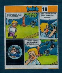 Yeni Bıdık Hafiye 1993 Karikatür Seriisi No 18 Sakız Kağıdı Çıkartma # SKZ2256 - Gökçekoleksiyon