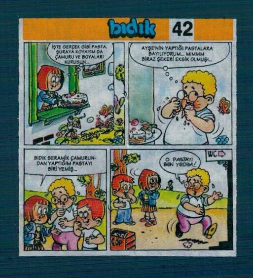 Yeni Bıdık Hafiye 1993 Karikatür Seriisi No 42 Sakız Kağıdı Çıkartma # SKZ2260 - 1