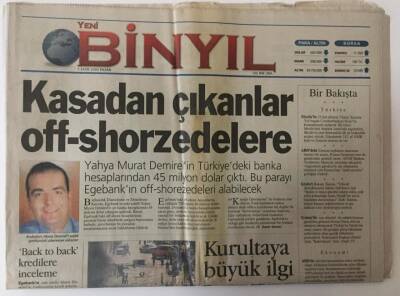 Yeni Bin Yıl Gazetesi 1 Ekim 2000 - Türkiyenin Tek Sivil Akrobasi Pilotu Ali İsmet Öztürk GZ13335 - 1