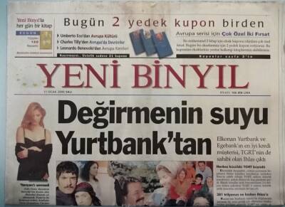 Yeni Binyıl Gazetesi 11 Ocak 2000 Milyon Dolar Alan Yıldızlar - Tarkanın Dönüşü Olaylı Oldu -GZ44741 - 2