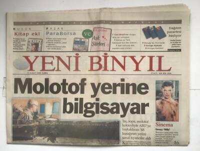 Yeni Binyıl Gazetesi 11 Şubat 2000 - Molotof Yerine Bilgisayar GZ5984 - 2