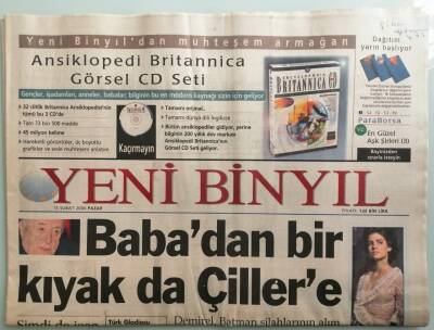 Yeni Binyıl Gazetesi 13 Şubat 2000 Babadan Bir Kıyak Da Çillere - Türkiye İstedi Balkanlar İmzaladı -GZ44087 - 2