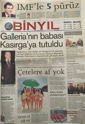 Yeni Binyıl Gazetesi 14 Kasım 2000-Bölücüler ,İrticacılar Ve Çete Suçluları Dışında Herkes Aftan Yararlanacak GZ45433 - 1