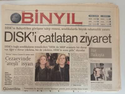 Yeni Binyıl Gazetesi 24 Ekim 2000 Cezaevinde Ateşli İsyan -GZ14569 - 1