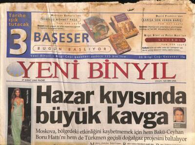 Yeni Binyıl Gazetesi 27 Şubat 2000 - ANAP Ve MHPden Sonra DYPde Kıyak Teklife Karşı Çıktı GZ96897 - 1