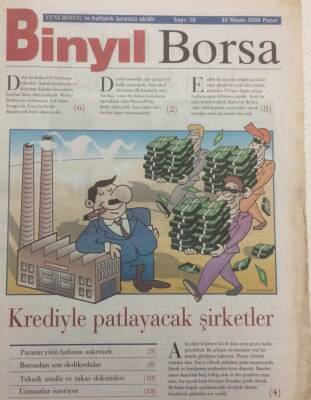 Yeni Binyıl Gazetesi Borsa Eki 30 Nisan 2000 - Krediyle Patlayacak Şirketler GZ35894 - 1