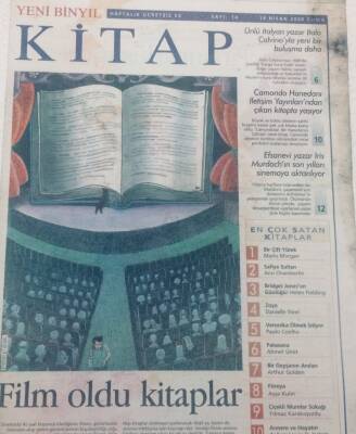Yeni Binyıl Gazetesi Kitap Eki - 14 Nisan 2000 - Kitap Sayfalarından Beyaz Perdeye GZ46880 - 1
