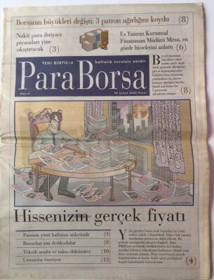 Yeni Binyıl Gazetesi Para Borsa Eki 20 Şubat 2000 - Hissenizin Gerçek Fiyatı... GZ39182 - 1