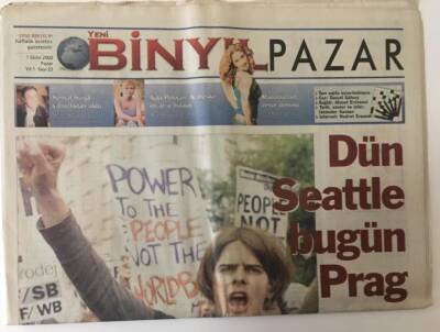 Yeni BinYıl Gazetesi Pazar Eki 1 Ekim 2000 - AB Gözünde Kendini Tanımlamaya Çalışan Ülke Türkiye GZ13336 - 2