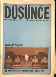 Yeni Düşünce 22 Ekim 1982 - MHP Davası, Türkeşin Rahatsızlığı Devam Ediyor NDR84818 - Gökçekoleksiyon
