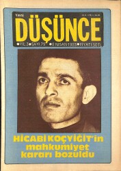 Yeni Düşünce Dergisi Sayı 79 8 Nisan 1983 - Hicabi Koçyiğit NDR84808 - Gökçekoleksiyon