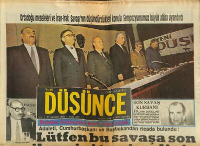 Yeni Düşünce Gazetesi 1 Haziran 1985 - Türkeş Ramazanı Side de Geçiriyor - Romada Orta Oyunu ! GZ122851 - 1