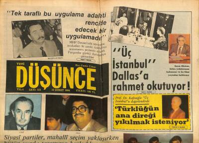 Yeni Düşünce Gazetesi 10 Şubat 1984 - ...Ve İbrahim Çiftçi Yaşamaya Alışıyor !.. - Partileri Seçim Heyecanı Sardı GZ122821 - 1