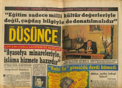 Yeni Düşünce Gazetesi 11 Ekim 1985 - Evren İllegal Örgütler , Çeşitli Görünümler Altında Faaliyetlerini Artırdılar GZ122863 - 1