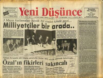 Yeni Düşünce Gazetesi 12 Mayıs 1989 - Çinde Komünizmden Kaçış Doktrin Oldu ! - Alman İnadı NATOda Çatlak Yarattı !.. GZ122778 - 1