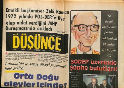 Yeni Düşünce Gazetesi 17 Şubat 1984 - İran-Irak Savaşı Katliama Dönüştü - SODEP Üzerinde Şüphe Bulutları ! GZ122820 - 1