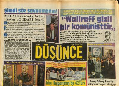Yeni Düşünce Gazetesi 18 Temmuz 1986 - Yılmaz Güneye Fransız Komünistleri Sahip Çıktılar - Bütün Partiler Seçime Giriyor GZ122751 - 1