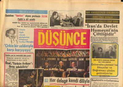 Yeni Düşünce Gazetesi 23 Kasım 1984 - Türkân Arıkan ANAPda Keçecilere Karşı Çıktı GZ122871 - 1