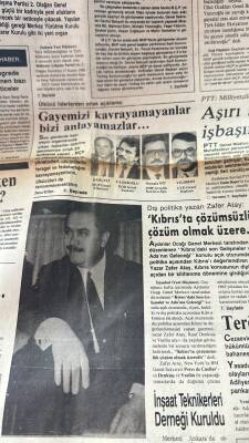 Yeni Düşünce Gazetesi 25 Kasım 1988 - Ülkücü Liderlerden Ortak Açıklama * Muhsin Yazıcıoğlu - Bahçeli - Mustafa Mit - Yıldırım GZ122681 - 2