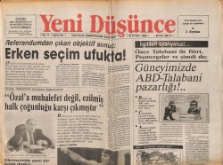 Yeni Düşünce Gazetesi 30 Eylül 1988 - Naim Gururlandırdı - Muhsin Yazıcıoğlu Rahmet İslâmi Birliktedir GZ122653 - 1