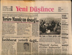 Yeni Düşünce Gazetesi 5 Haziran 1992 - Muhsin Yazıcıoğlu Türk Dünyasının Problemleri Turistik Mesele Değildir GZ122846 - 1