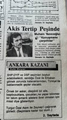 Yeni Düşünce Gazetesi 6 Kasım 1987 - Muhsin Yazıcıoğlu Konuşmamı Çarpıttılar - Marx Ve Lenin Şimdi Öldüler GZ122813 - 2