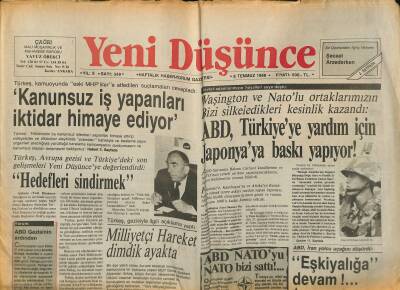 Yeni Düşünce Gazetesi 8 Temmuz 1988 - Stalinin Lanetli Ruhu Gizli Polis Şefi Beria Nasıl Tuzağa Düşürüldü ? GZ122677 - 1