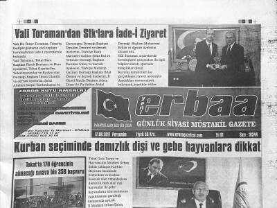 Yeni Erbaa Gazetesi 17 Ağustos 2017 - Enerjide Dışa Bağımlılık Biogazla Azalacak GZ125224 - 1