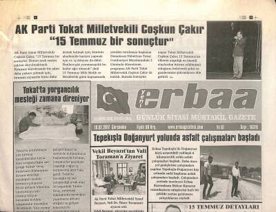 Yeni Erbaa Gazetesi 19 Temmuz 2017 - Tokatspor Başkanı Bahri Çabuk İstifa Etti GZ125173 - 1
