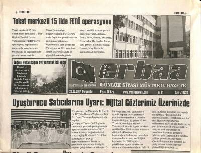 Yeni Erbaa Gazetesi 20 Temmuz 2017 - MHPli Çalışkandan Tokatspor İçin Bir Araya Gelme Çağrısı GZ125172 - 1