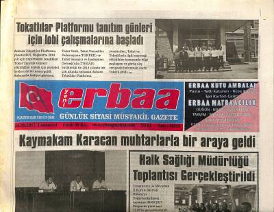 Yeni Erbaa Gazetesi 26 Ağustos 2017 - Kaymakam Karacan Muhtarlarla Bir Araya Geldi GZ125253 - 1