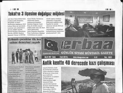 Yeni Erbaa Gazetesi 28 Temmuz 2017 - Antik Kentte 40 Derecede Kazı Çalışması GZ125195 - 1