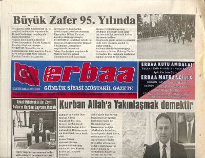 Yeni Erbaa Gazetesi 31 Ağustos 2017 - 30 Ağustos 95.Yılında GZ125215 - 1