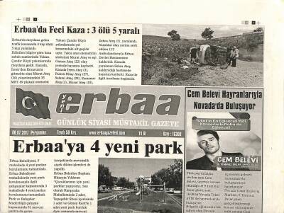 Yeni Erbaa Gazetesi 6 Temmuz 2017 - Erbaaya 4 Yeni Park - Reşadiyeye 11 Milyon 272 Bin Liralık Yatırım GZ125184 - 1