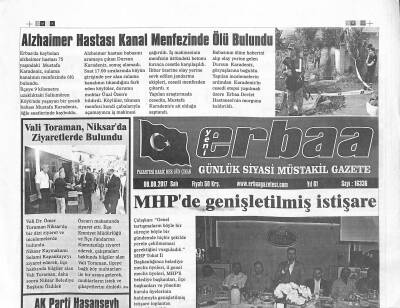 Yeni Erbaa Gazetesi 8 Ağustos 2017 - Erbaasporun Erzurum Kampı Sürüyor GZ125193 - 1