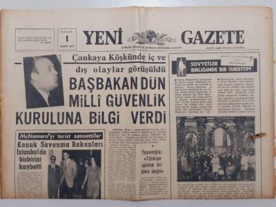 Yeni Gazete - 1 Ekim 1967 - Beyin Akımının Önlenmesi İçin Tedbir Alınıyor GZ111990 - 1