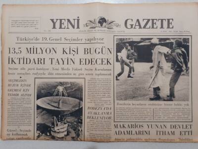 Yeni Gazete - 10 Ekim 1965 - Rodezyaya Ayaklanma Bekleniyor GZ111878 - 1